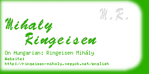 mihaly ringeisen business card